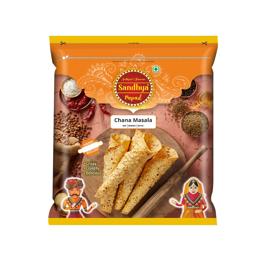 Chana Masala Papad - 200GM original packaging