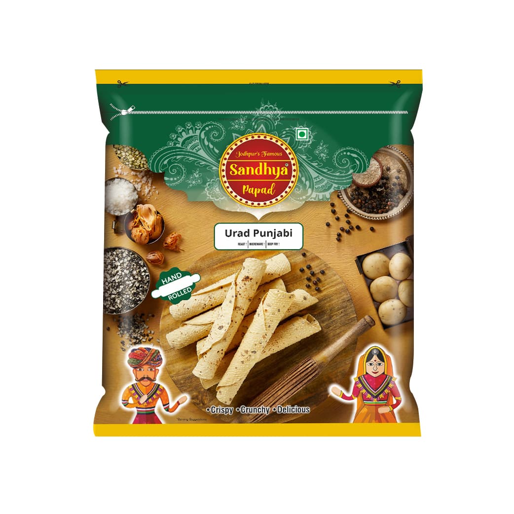 Urad Punjabi Papad - 200GM original packaging