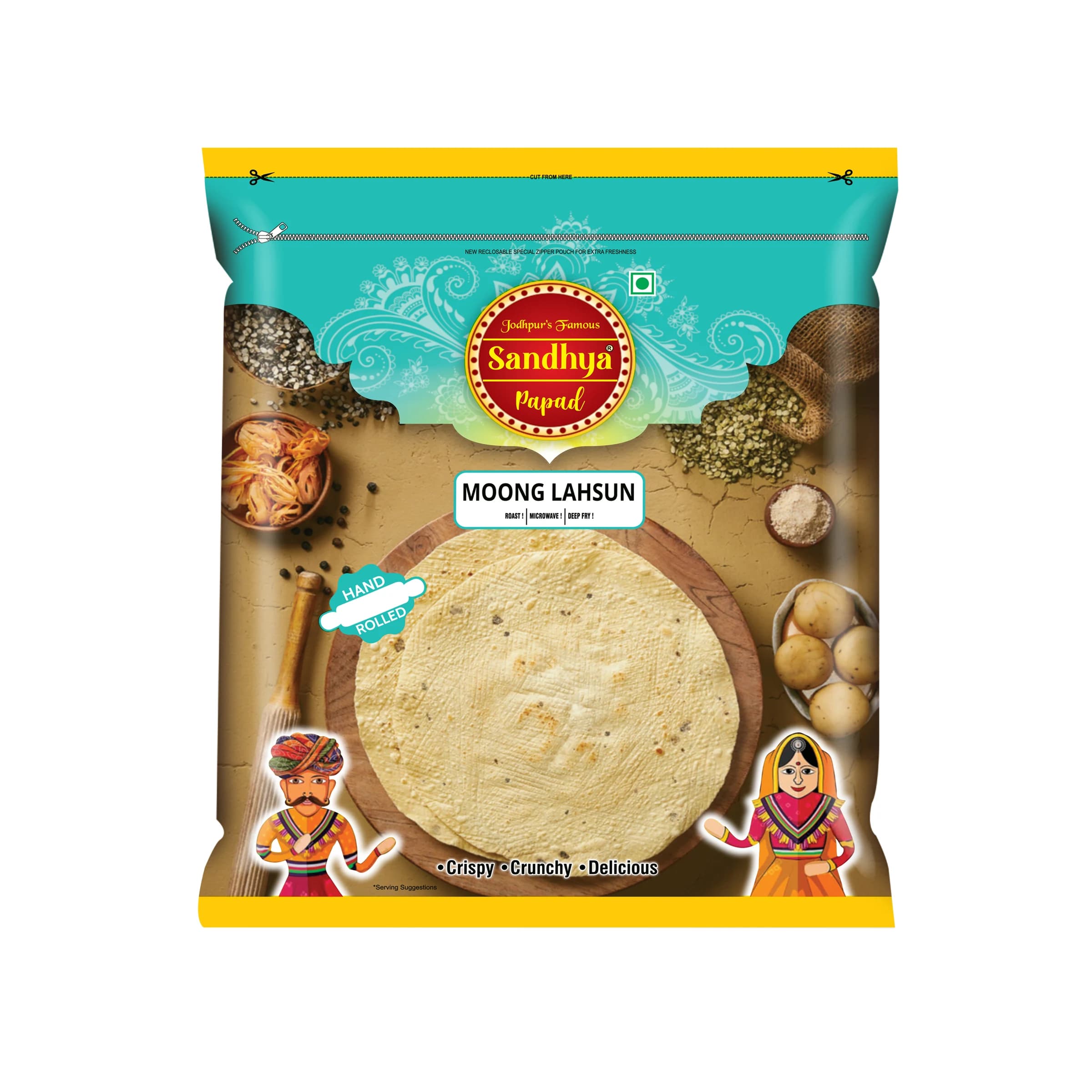 Moong Garlic Papad